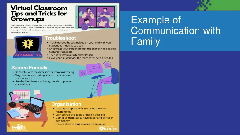 example of communication with family
