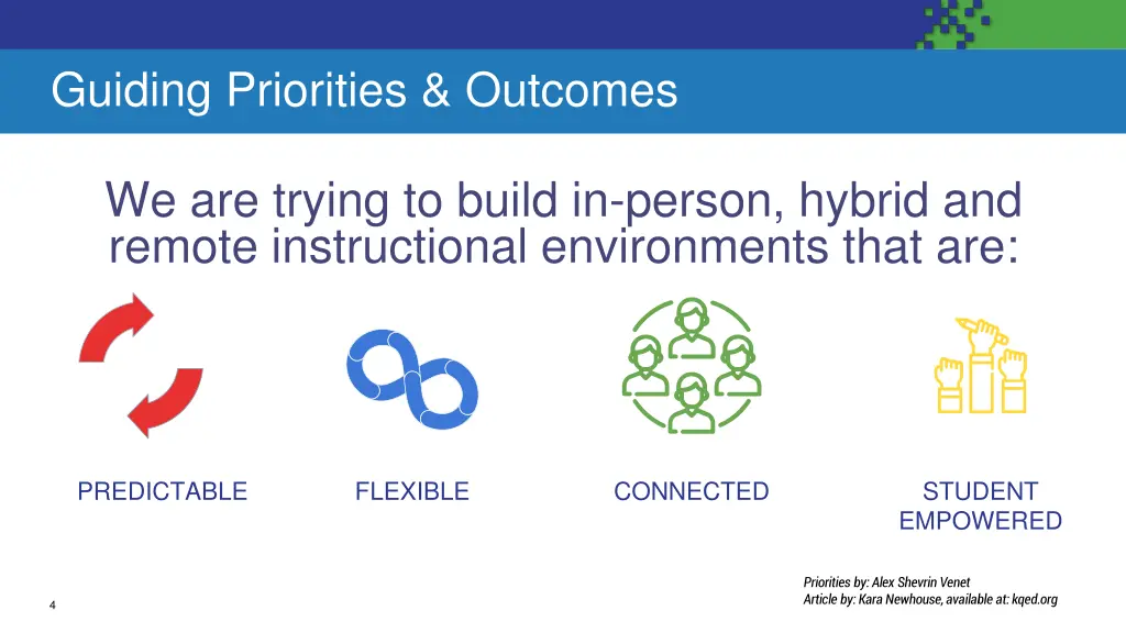 guiding priorities outcomes