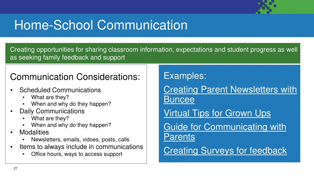 home school communication