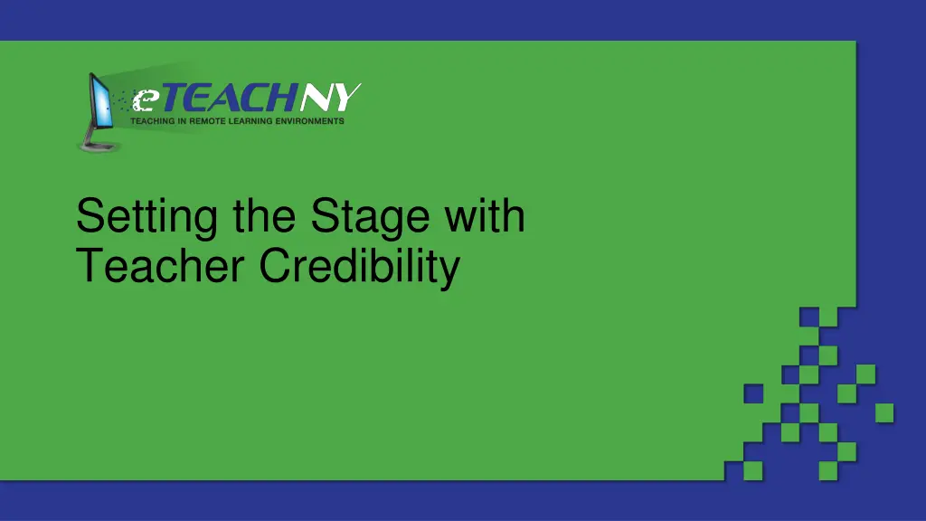 setting the stage with teacher credibility