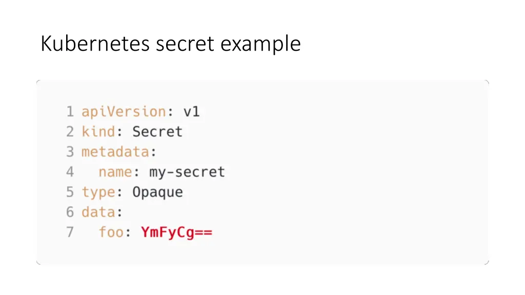 kubernetes secret example 1