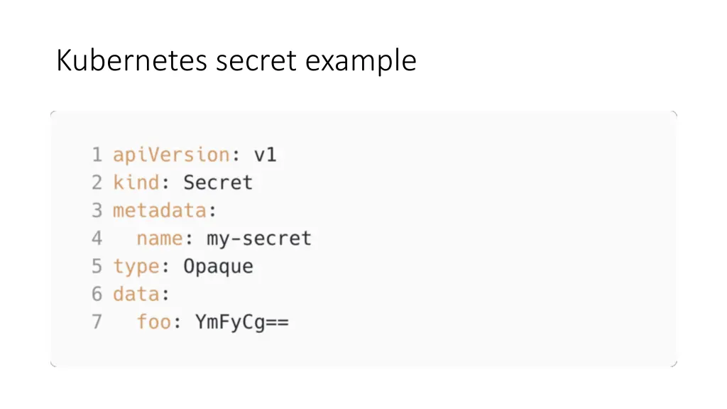 kubernetes secret example