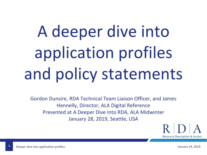 a deeper dive into application profiles
