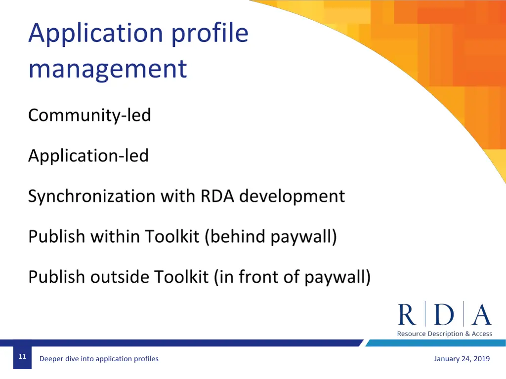 application profile management