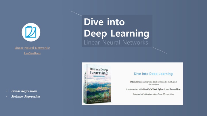 dive into deep learning linear neural networks