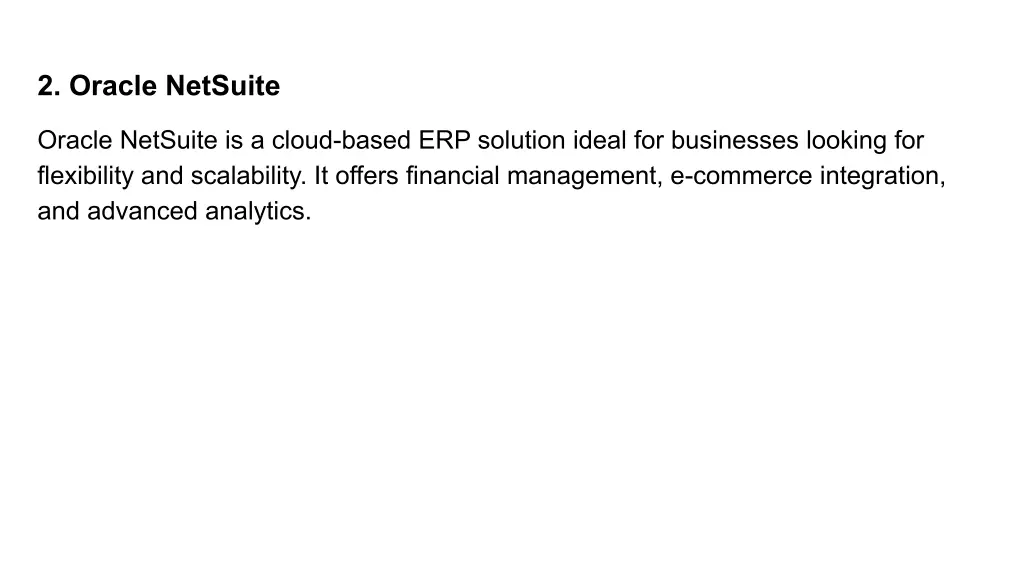 2 oracle netsuite