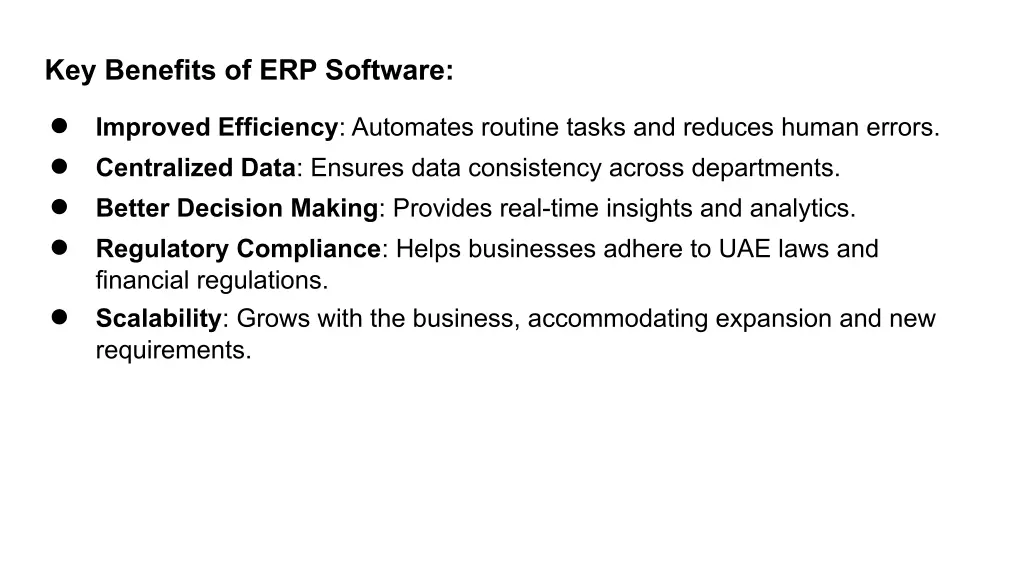 key benefits of erp software improved efficiency