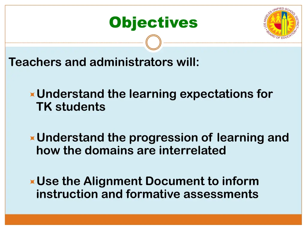 objectives