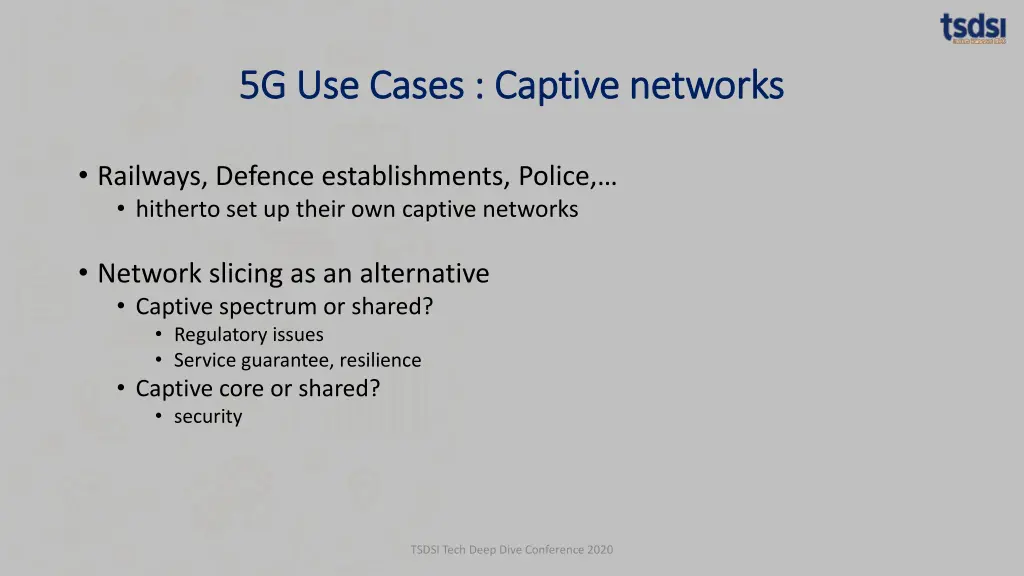 5g use cases captive networks 5g use cases