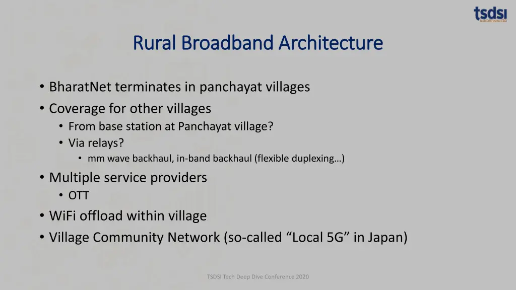 rural broadband architecture rural broadband