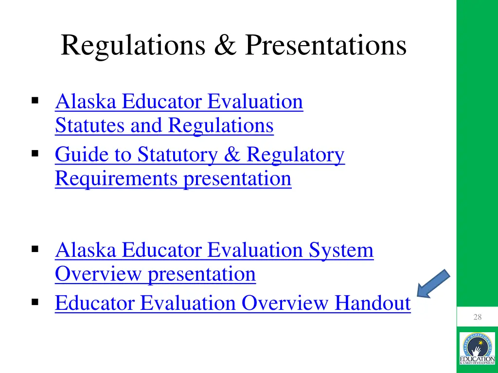 regulations presentations