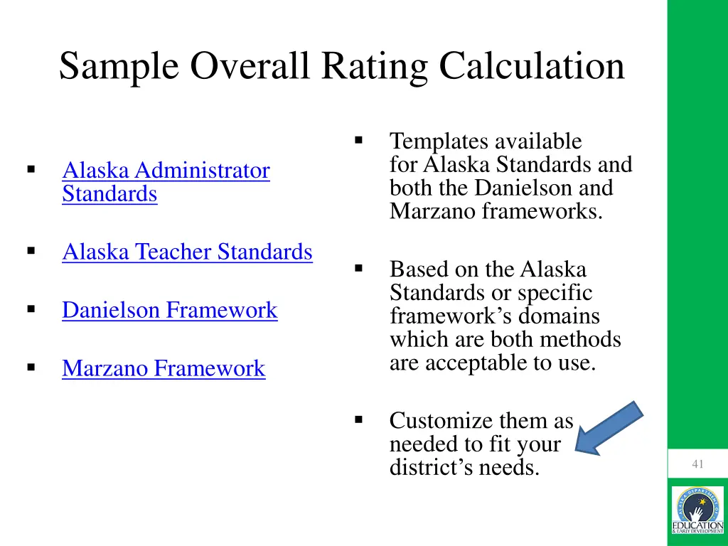 sample overall rating calculation