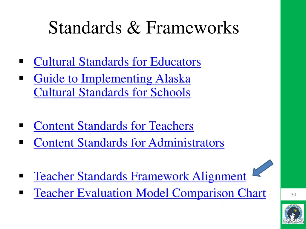 standards frameworks