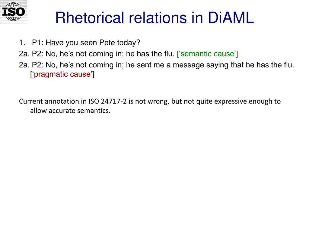 rhetorical relations in diaml 1