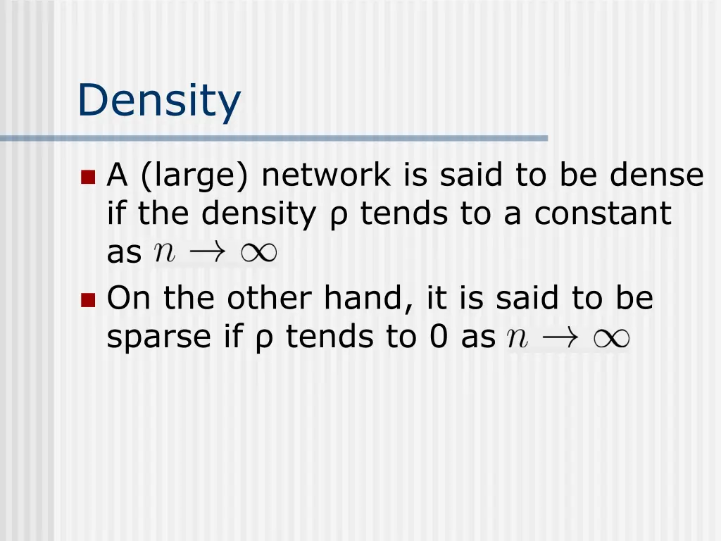 density 1