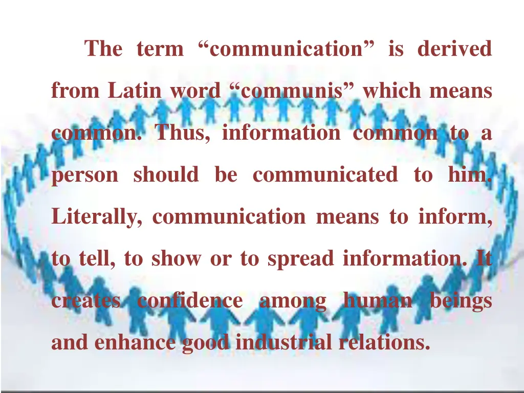 the term communication is derived