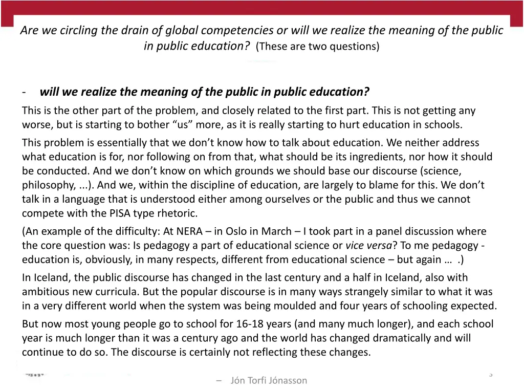 are we circling the drain of global competencies 1