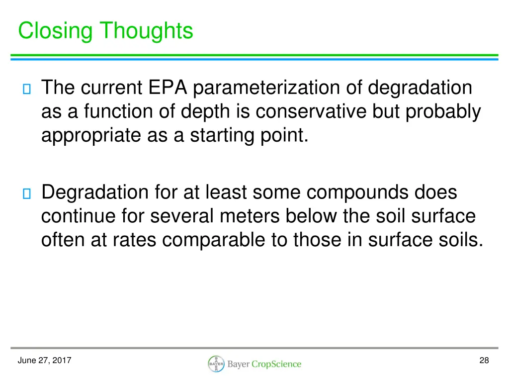closing thoughts