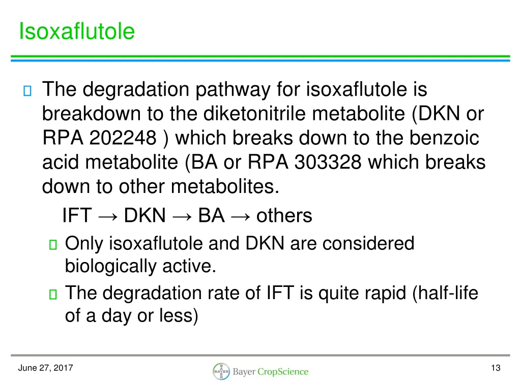 isoxaflutole