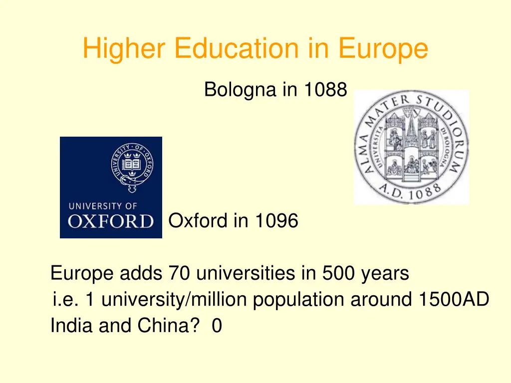 higher education in europe