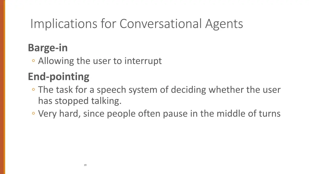 implications for conversational agents