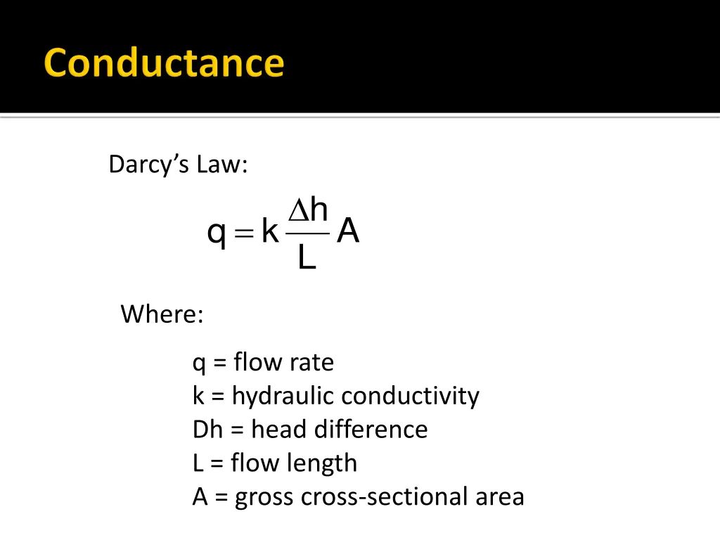 darcy s law