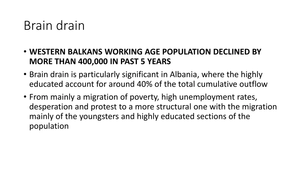 brain drain