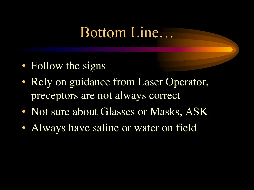 bottom line