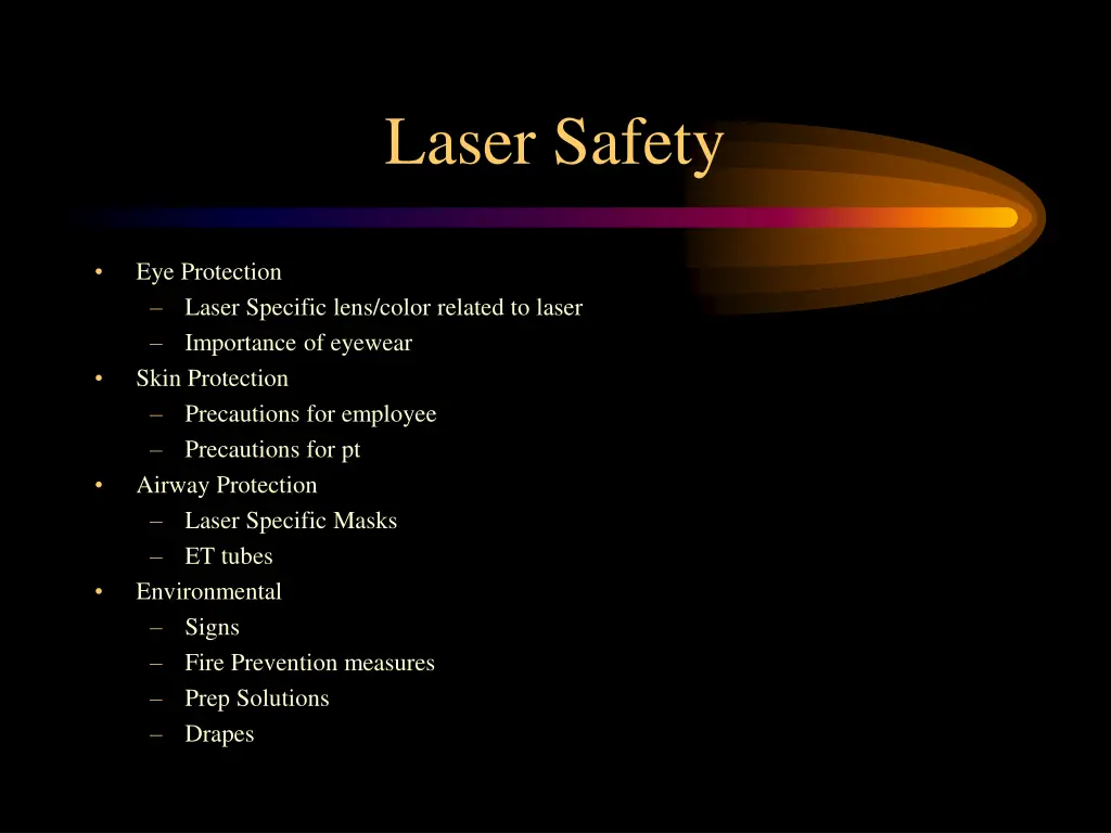 laser safety