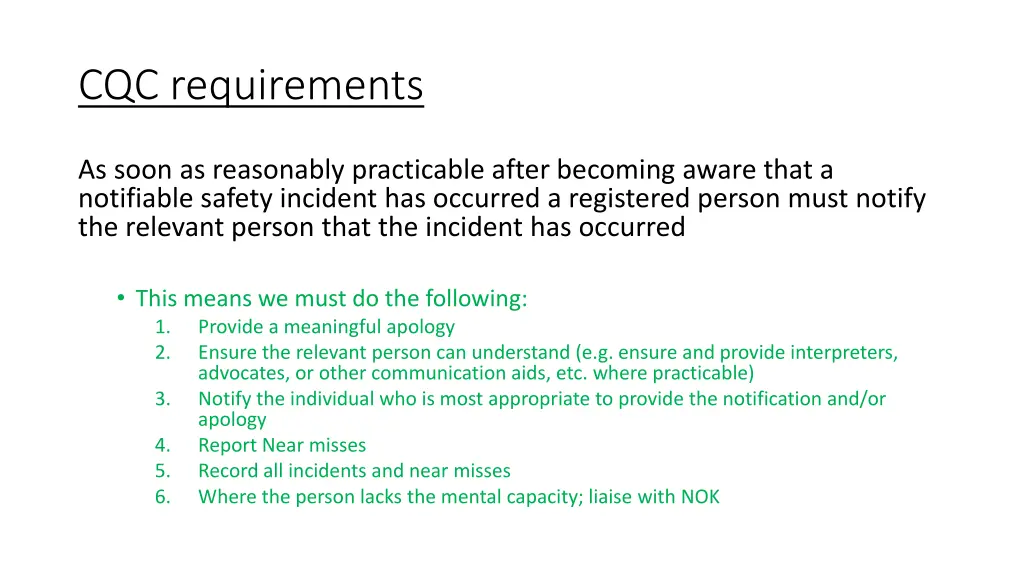 cqc requirements 1