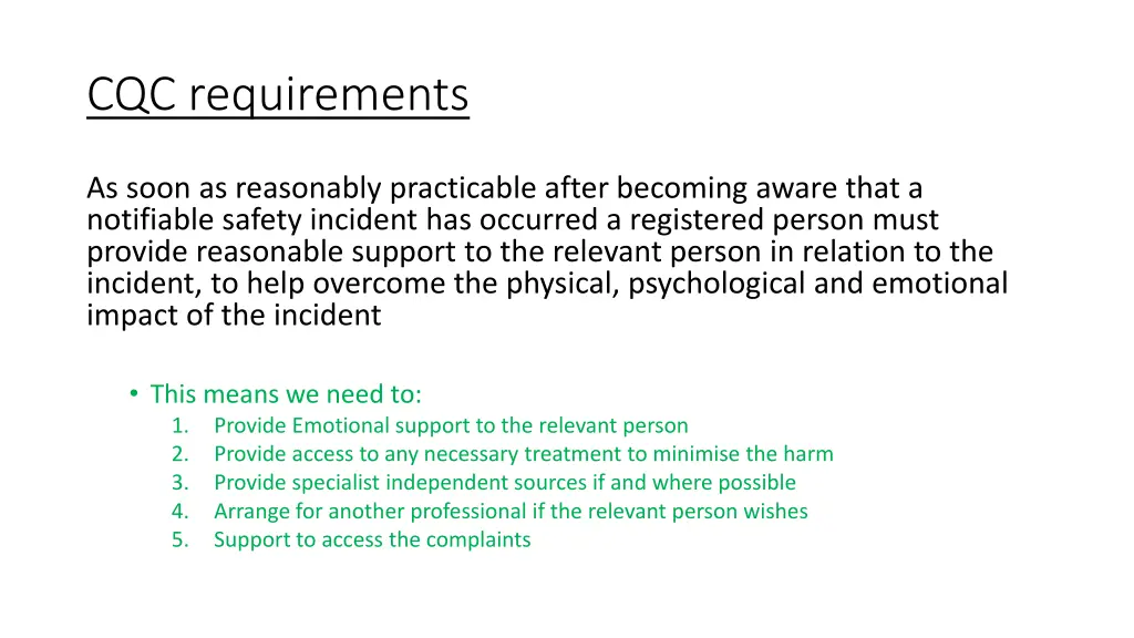 cqc requirements 2