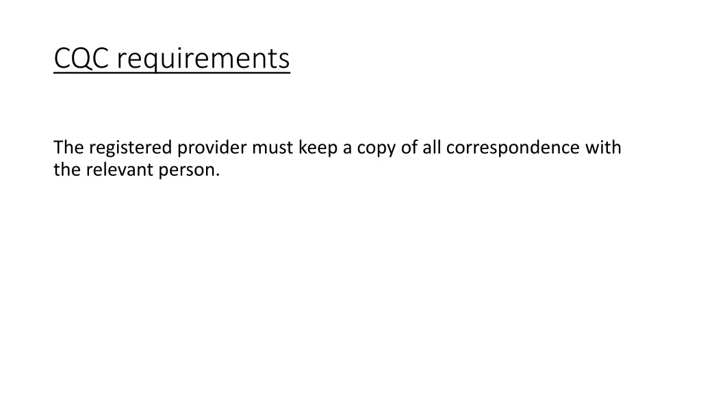 cqc requirements 5