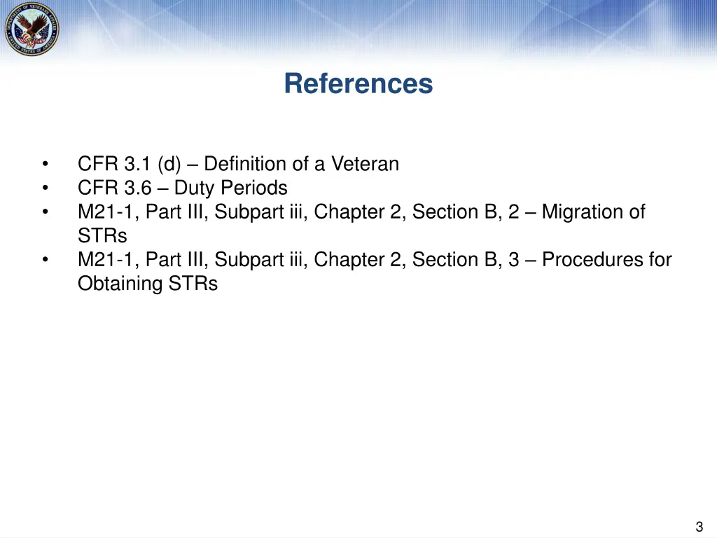 references