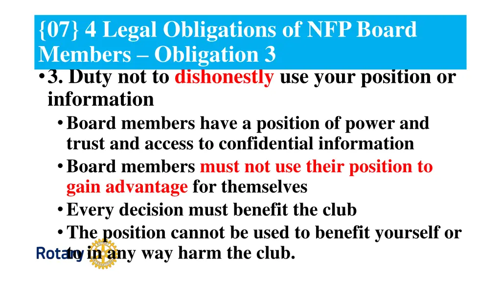 07 4 legal obligations of nfp board members