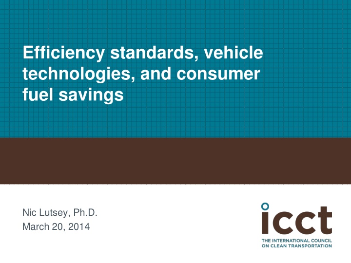 efficiency standards vehicle technologies