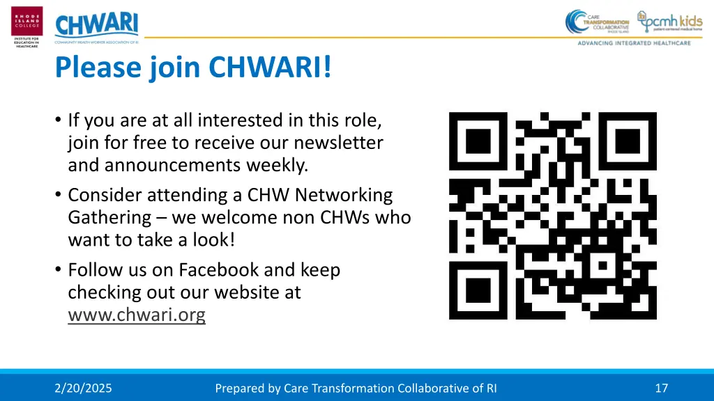 please join chwari