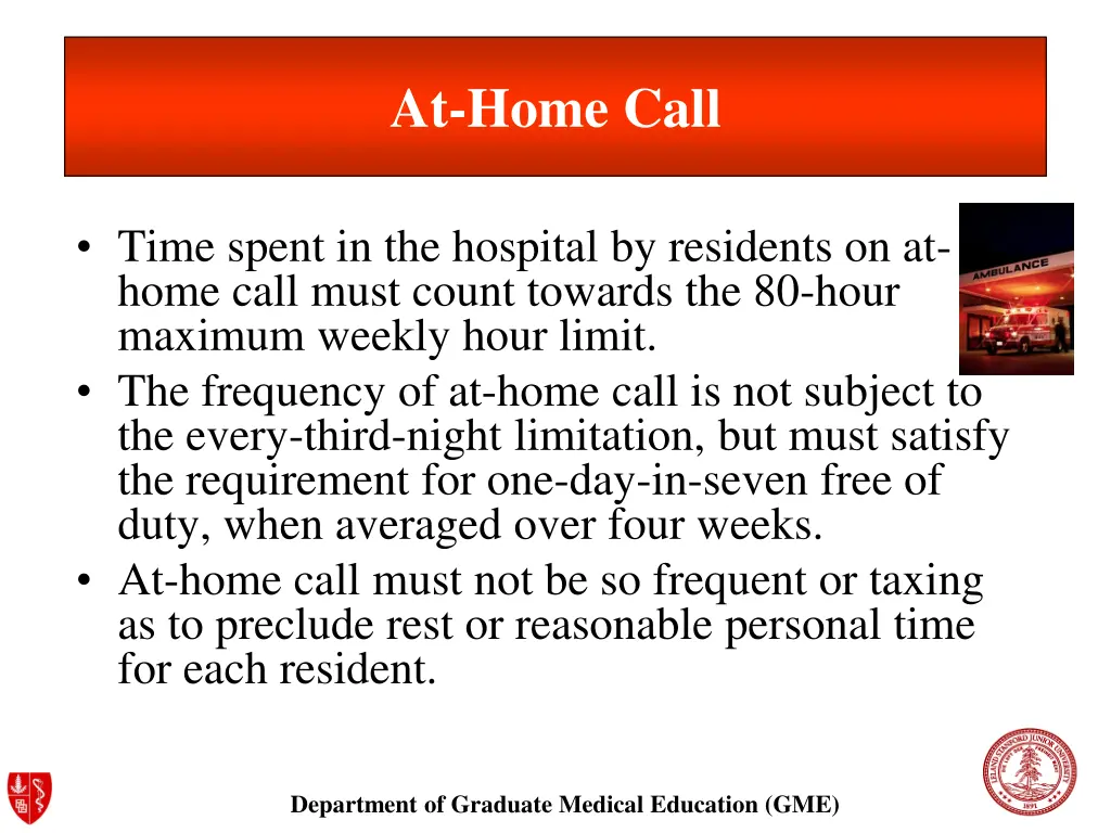 at home call