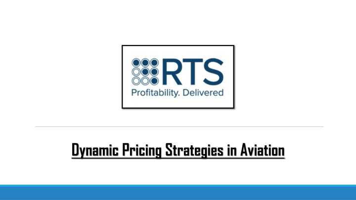 dynamic pricing strategies in aviation