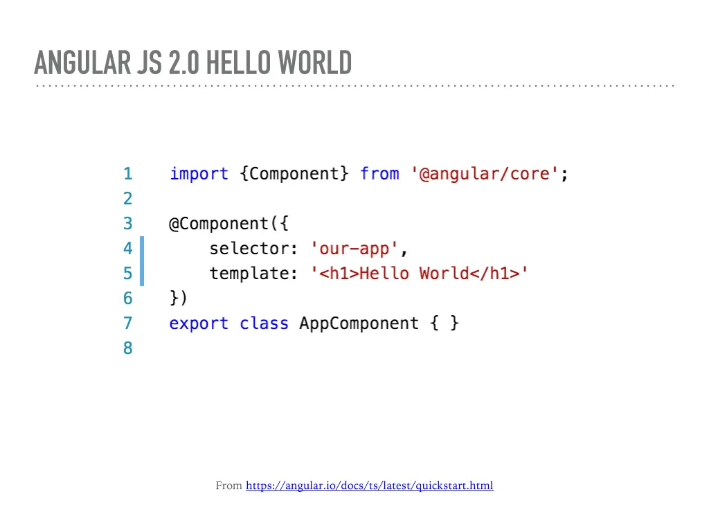 angular js 2 0 hello world 1