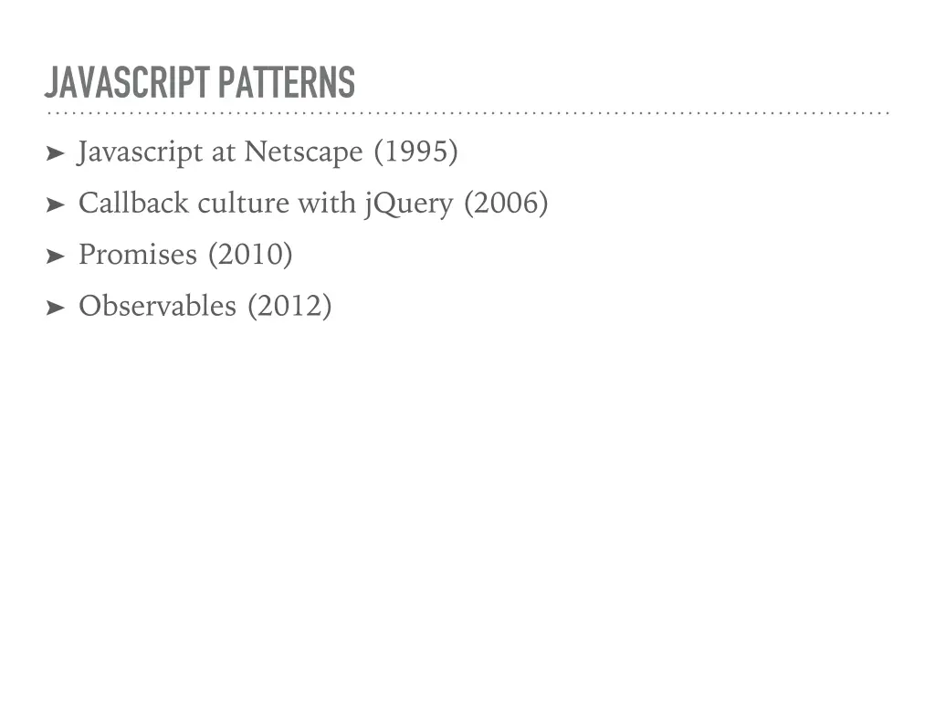 javascript patterns