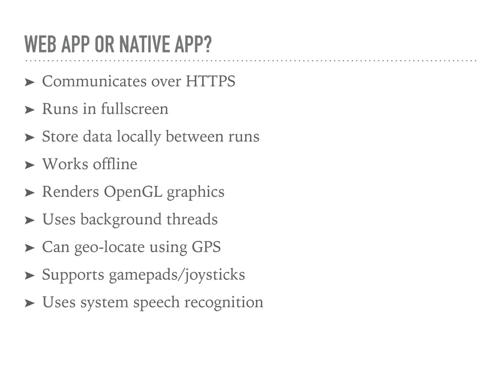 web app or native app
