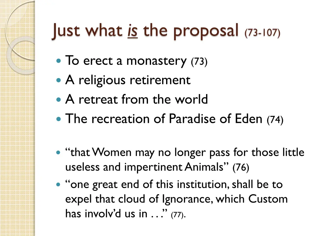 just what is the proposal 73 107