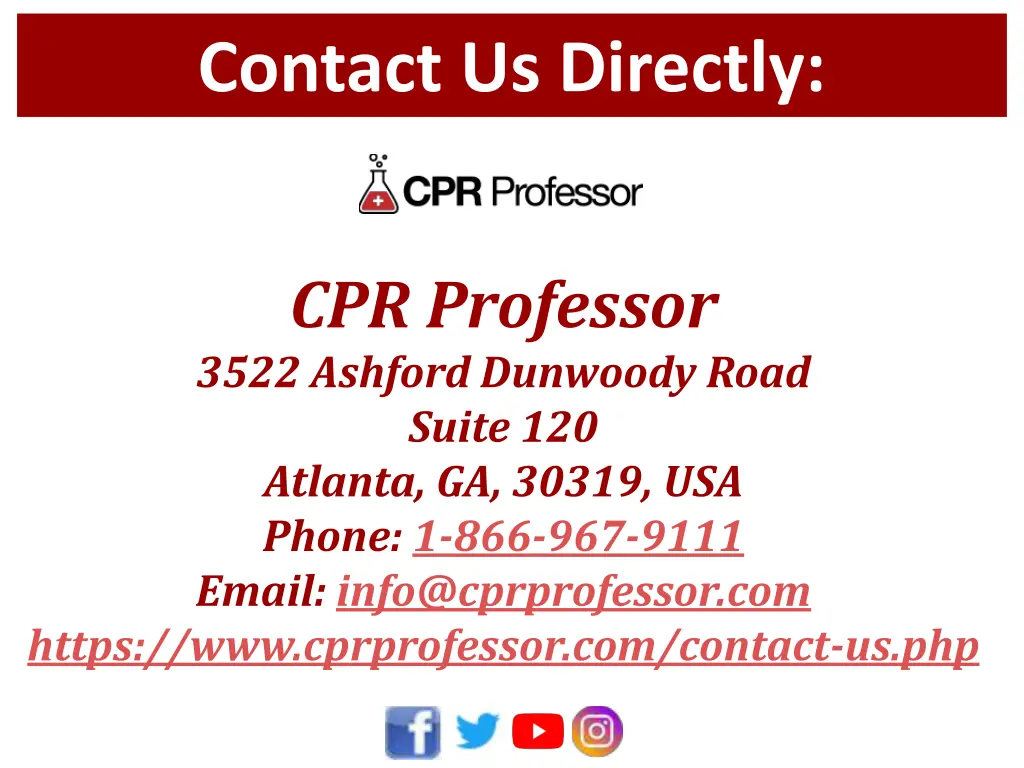 contact us directly
