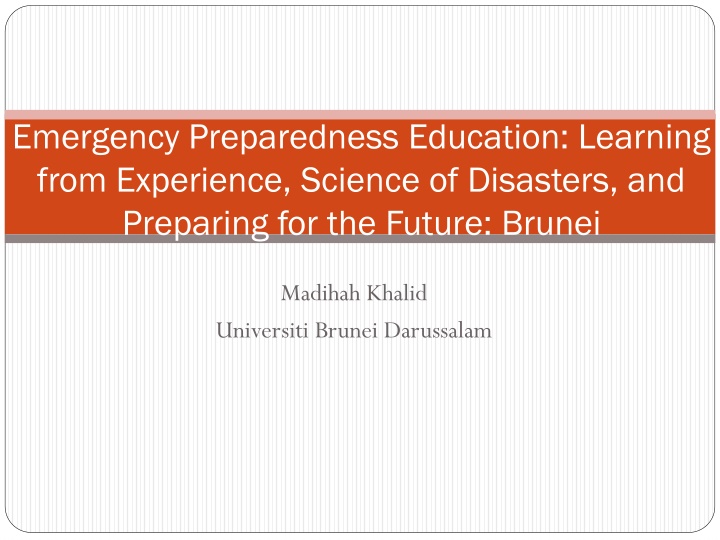 emergency preparedness education learning from