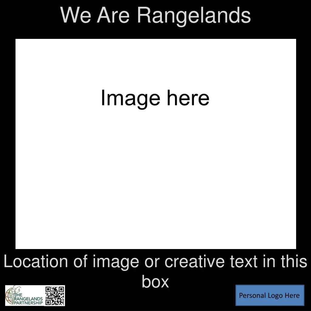 we are rangelands