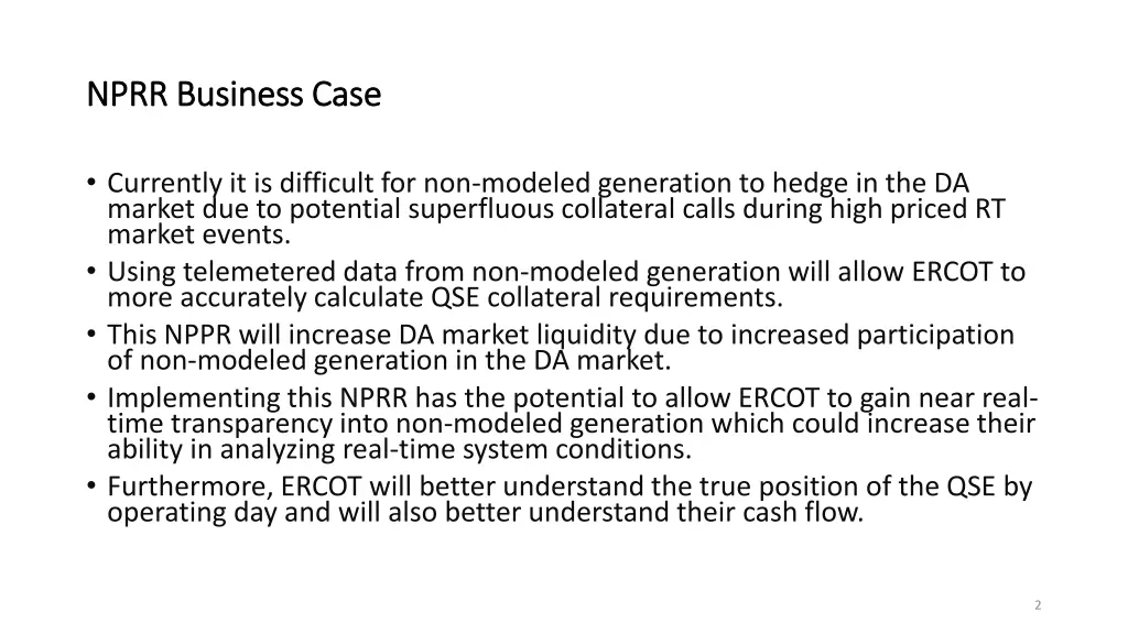nprr business case nprr business case
