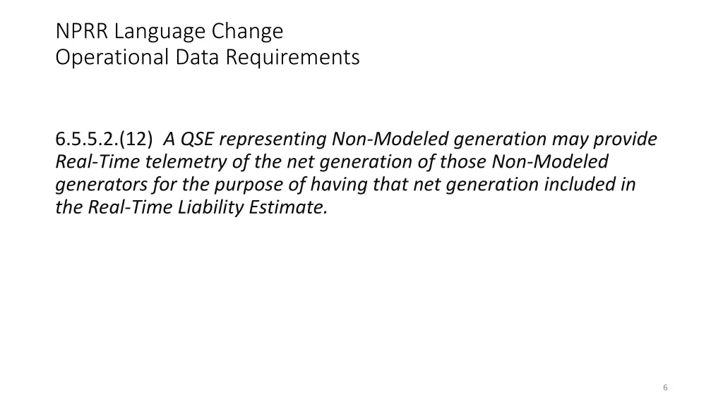 nprr language change operational data requirements