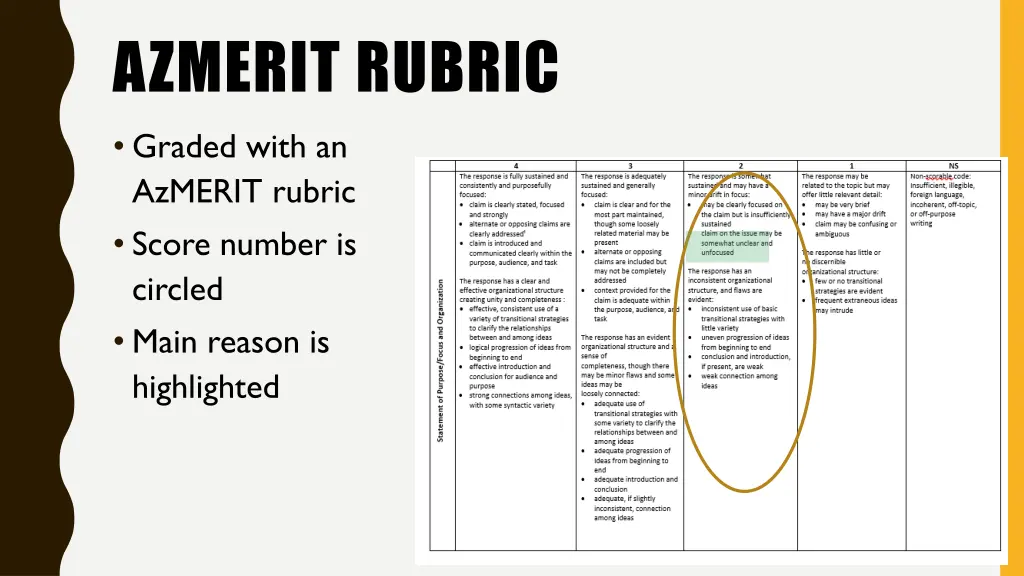 azmerit rubric