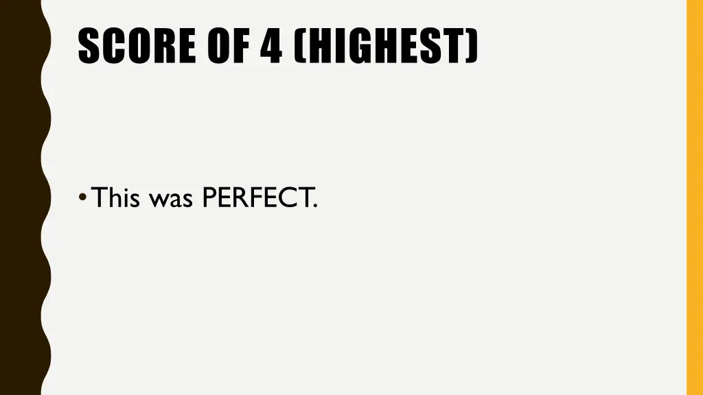 score of 4 highest