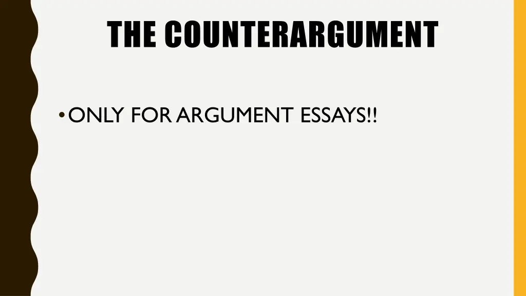the counterargument
